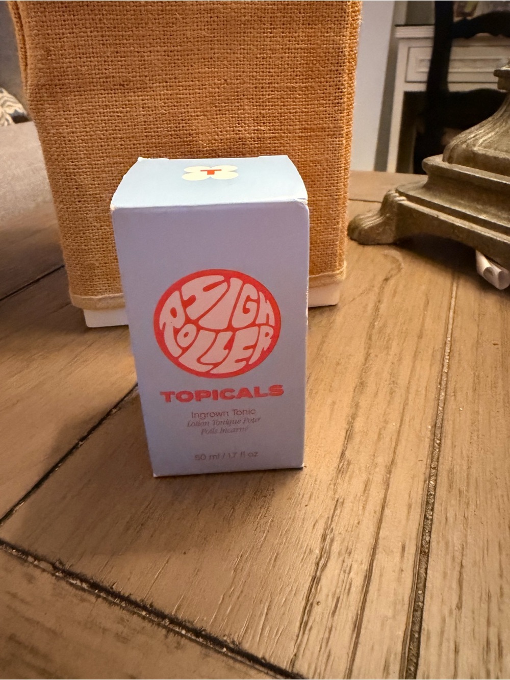 Bright Roller Topicals Ingrown Tonic - Light Blue & Coral Box